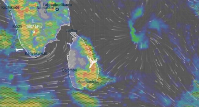 Rainfall Increase as ITCZ Near Sri Lanka: Met Dept
